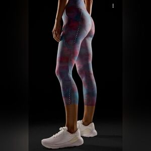 Lululemon Fast&Free Leggings, Hazy Afterglow Multicolor, Size 12